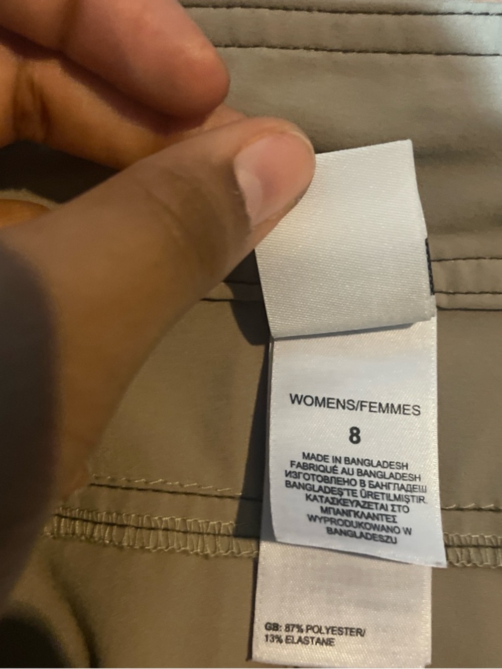 The North Face Tan Logo Outdoor Shorts - Picture 4 of 4